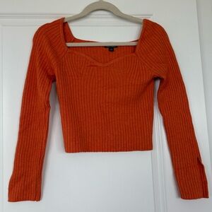 Wild Fable Vibrant Orange Knit Top